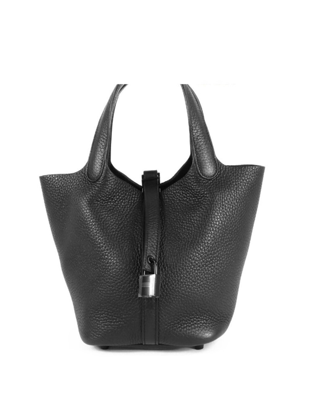 Hermes Picotin Lock PM Monochrome Black Matte Taurillon Handbag